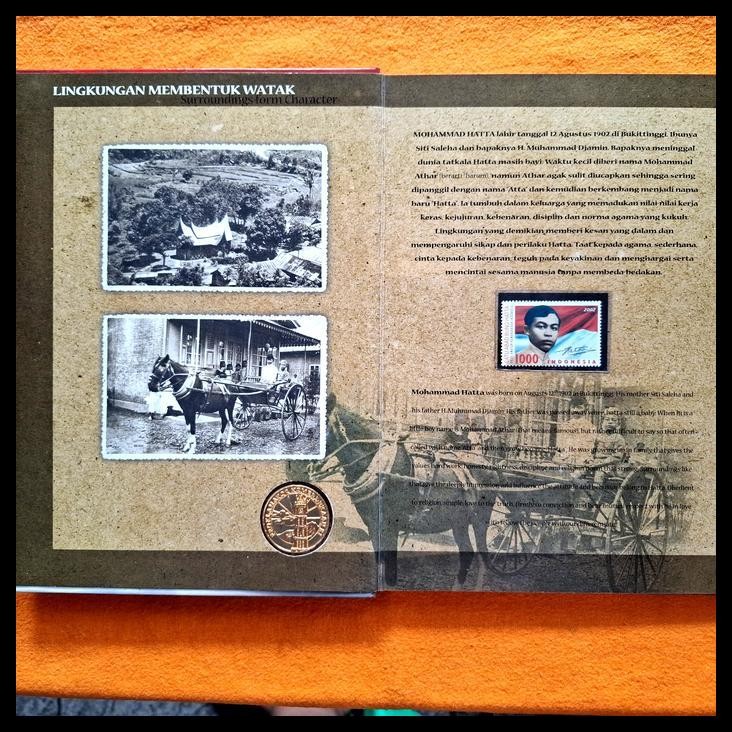 

BEST DEAL PRANGKO INDONESIA. WAKIL PRESIDEN MOH. HATTA. 100 TAHUN/ SATU ABAD BUNG HATTA. KEMASAN FILATELI DENGAN KOIN REPLIKA EMAS !!!!!!