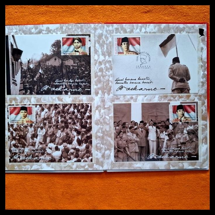 

DISKON PRANGKO INDONESIA. PRESIDEN SOEKARNO. 100 TAHUN BUNG KARNO. BUNG KARNO & RAKYAT KEMASAN FILATELI !!!!