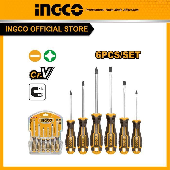 "INGCO (CG) OBENG GG.KARET SET (6 PCS)--HKSD0628CG"