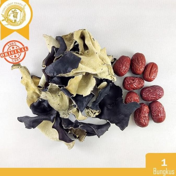 

RAMUAN HEI BAI MU ER + HONG ZAO / JAMUR HITAM PUTIH + ANGCO