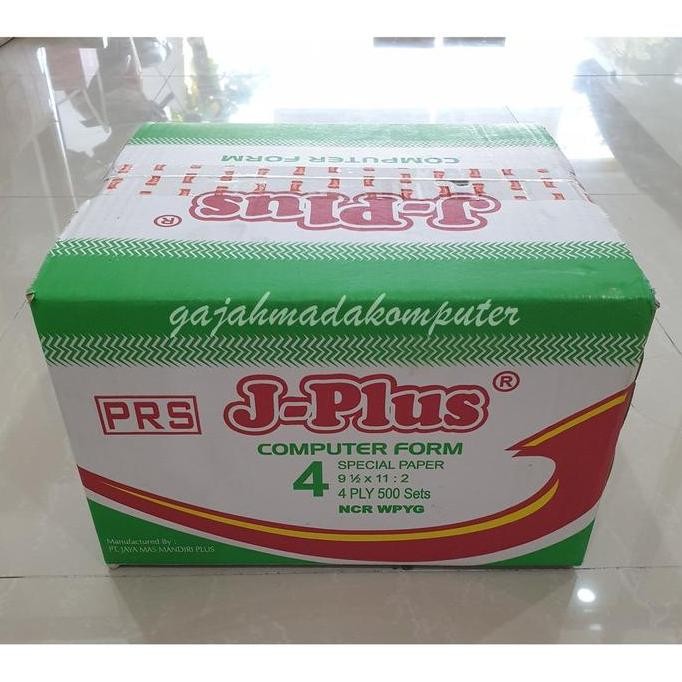 

Continuous form J-Plus 9,5 x 11:2 4ply rangkap 4 CF K4 W PRS