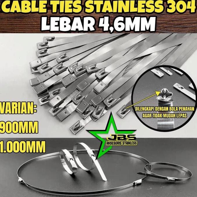 

yang dicari] KABEL TIES LEBAR 4,6MM STAINLESS 304 PANJANG 90/100CM TALI PENGIKAT