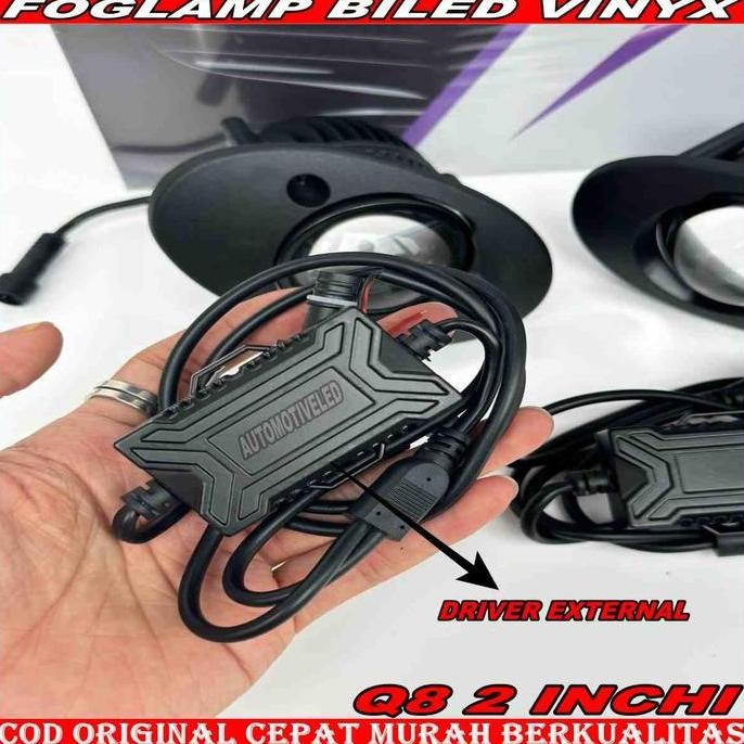 ORINAL BILED FOGLAMP PROJIE Foglamp Projector Biled VINYX Q8 3 warna 2 inch Lampu Kabut Projie Mobil