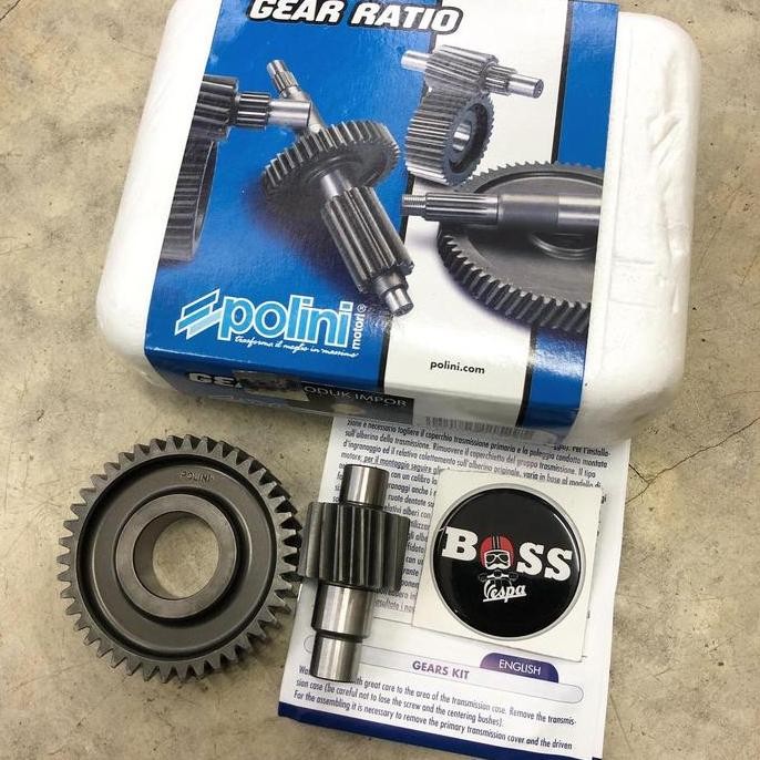 Secondary Gear Ratio Polini 3V Vespa Sprint Primavera GTS S LX LXV