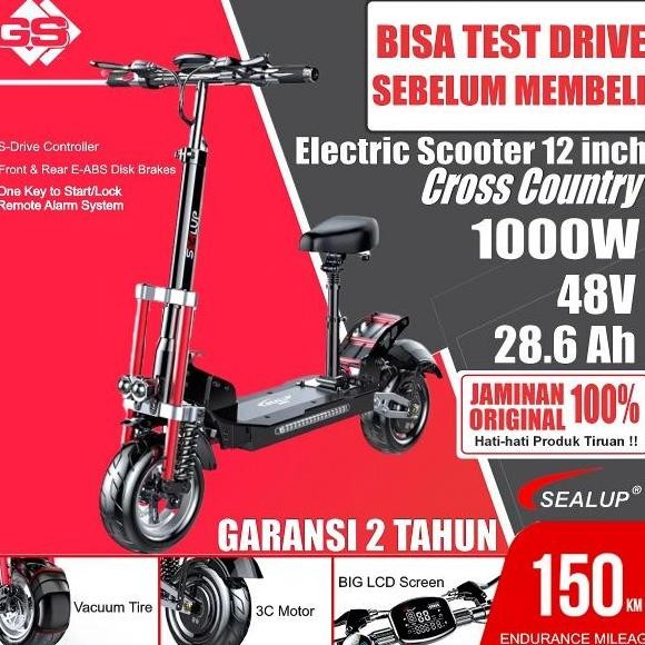 ><><><] SEALUP Q23 SKUTER LISTRIK / ELECTRIC SCOOTER CROSS COUNTRY