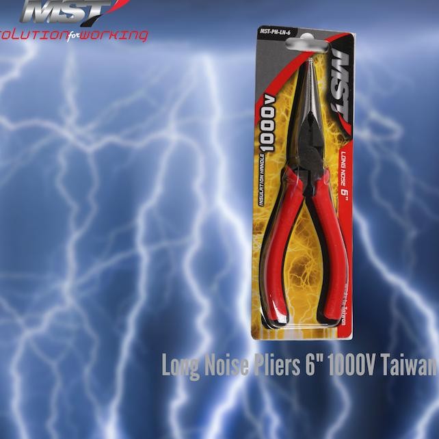MST Tang Lancip Long Noise Pliers 6" 1000V Taiwan