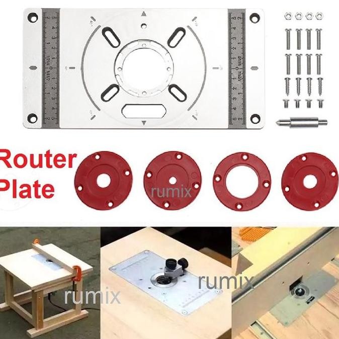 Router Plate - Insert Plate Router Table - Meja Router - Meja Trimmer