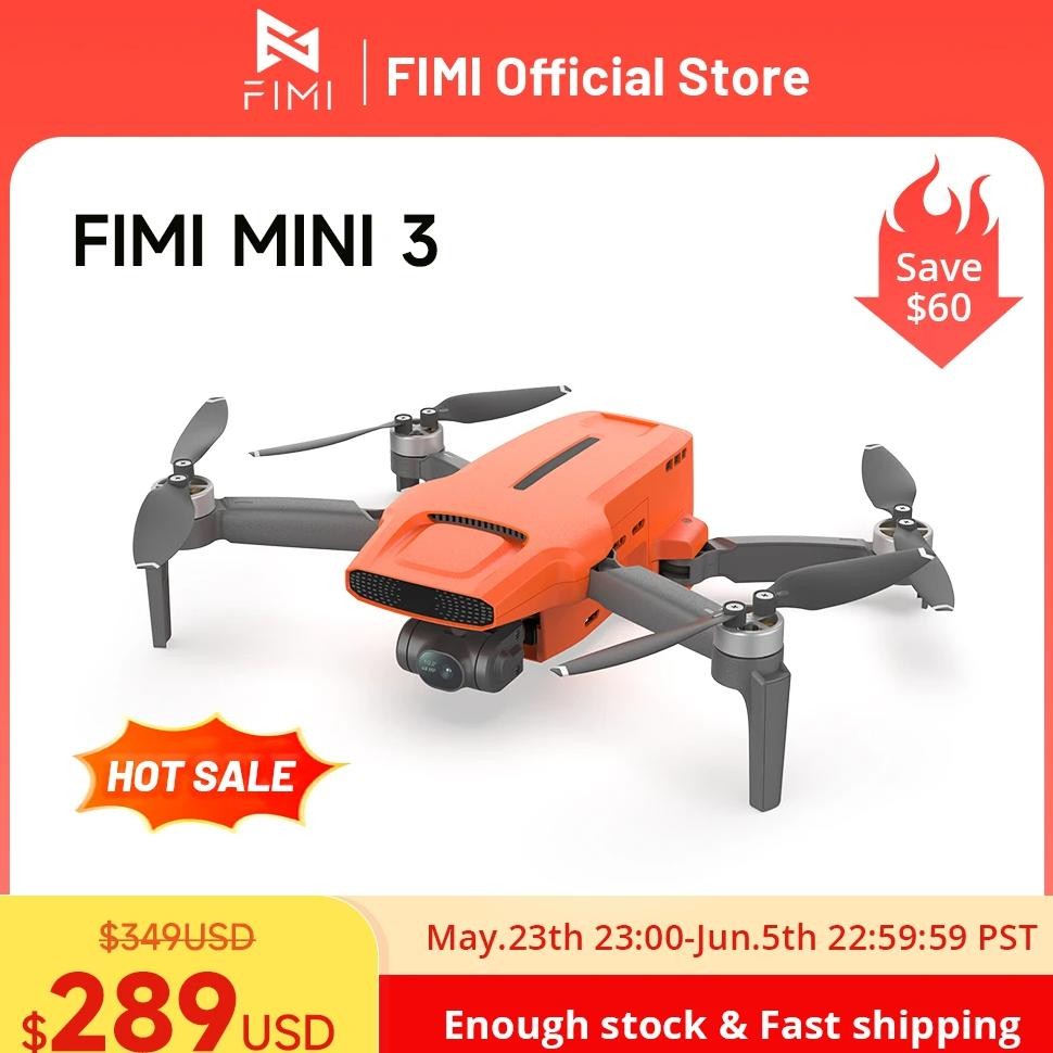 FIMI MINI 3 new drone 4K 60fps AI Super Night Video 9km range 3-axis Gimbal 249g Ultralight design s