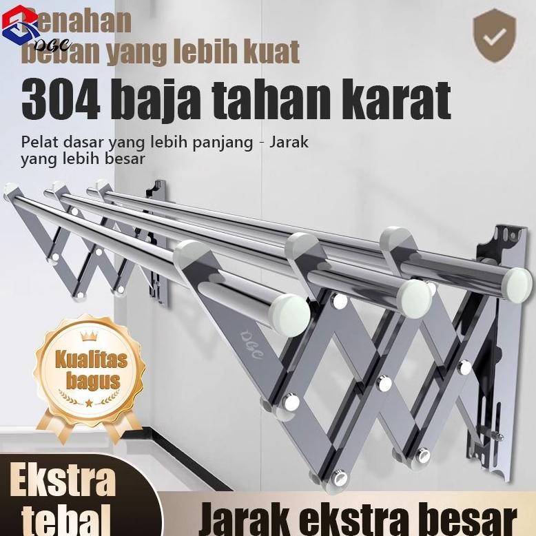 Jemuran Lipat Dinding Jemuran Dinding Jemuran Baju Stainless Steel Jemuran Baju Pakaian Dinding