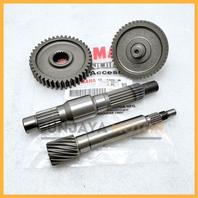 Gear Rasio Set Orinal Yamaha 5TL Gi Rasio Mio Sporty Mio Soul Mio Smile Fino Karbu Gear Gardan Ori Y