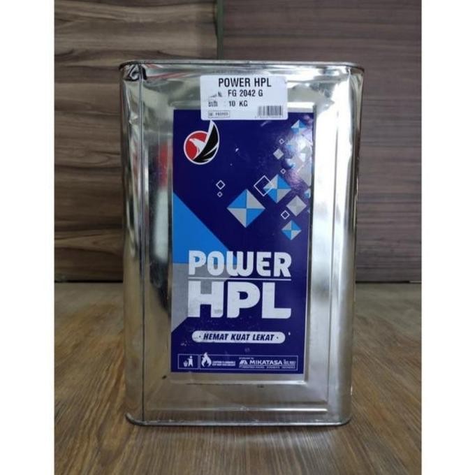 Lem Kuning Rajawali Power HPL Neop 10KG - Lem Meja HPL Karpet Kayu