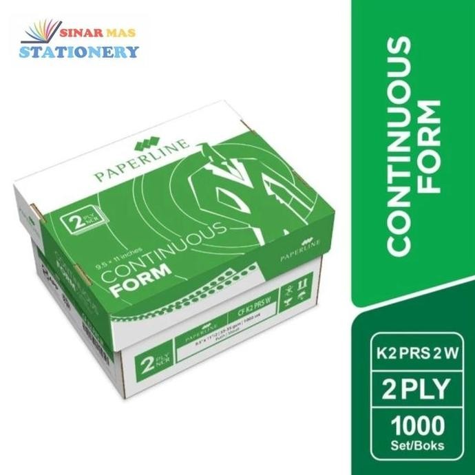 

Continuous Form K2 PRS 2 Warna Paperline/ Kertas Continous Form K2 Play bagi 2 Warna Paperline