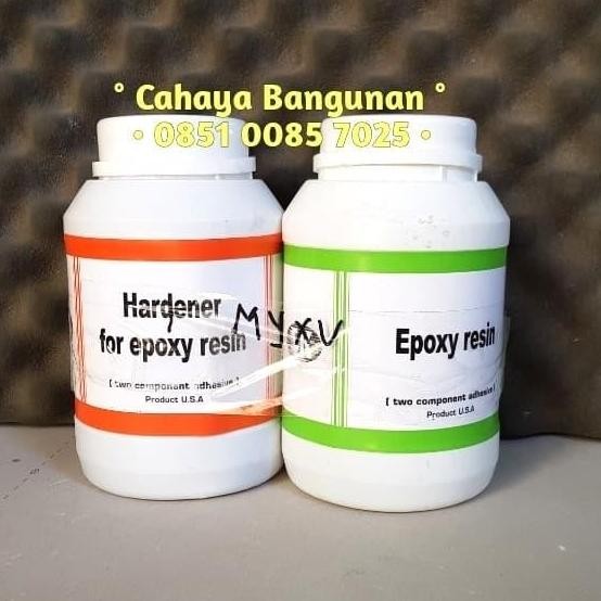 Lem Epoxy Resin POXY SK-2 | Lem Dua Komponen Beton Batu Keramik Besi Tahan Air