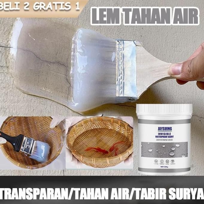 Cat Waterproof Anti Bocor Aquaproof Lem Anti Bocor untuk Atap, Tembok, Genteng 1kg