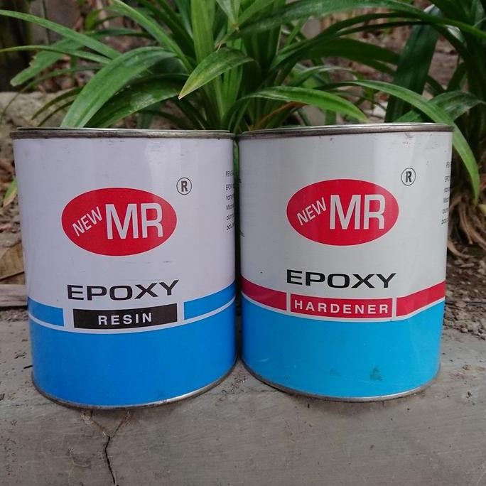 Lem Epoxy Resin MR 1Kg - Resin + Hardener Perekat Beton Kayu Besi