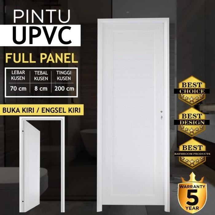 Jayco Pintu Upvc Full Panel Pintu Kamar Mandi Putih 80 X 210 Cm Original Dan Terpercaya
