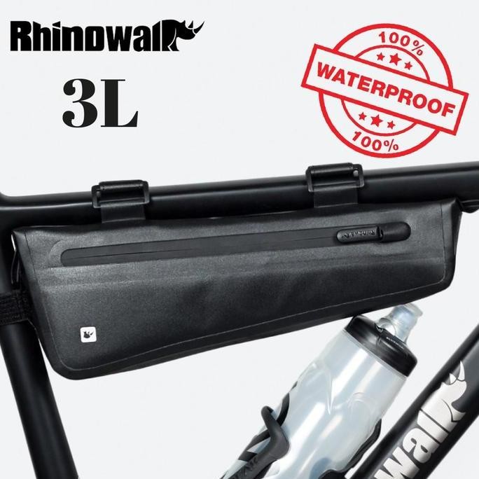 Tas Frame Sepeda Rhinowalk 3L Rk18653 Bike Frame Bag Roadbike Mtb