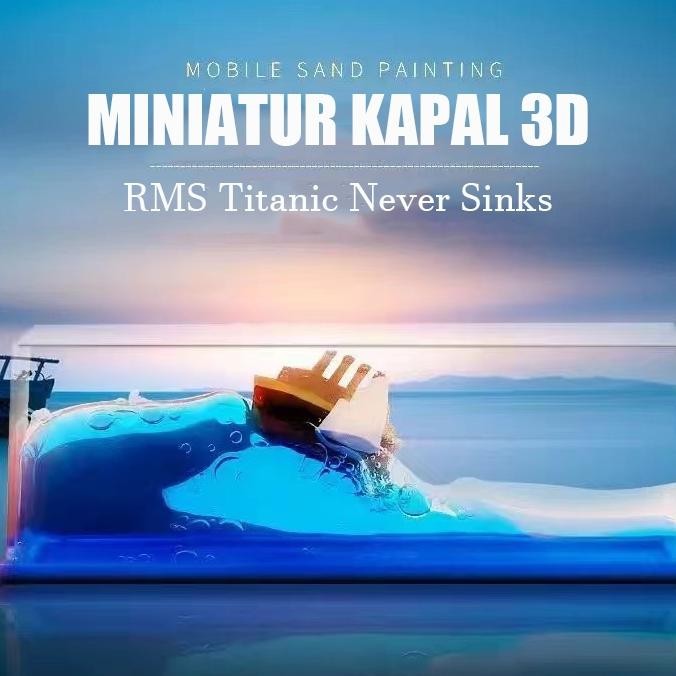 Kapal Hiasan Titanic Dekorasi Mobil Kapal One Piece Pajangan Kapal Pesiar Ornamen Mengambang