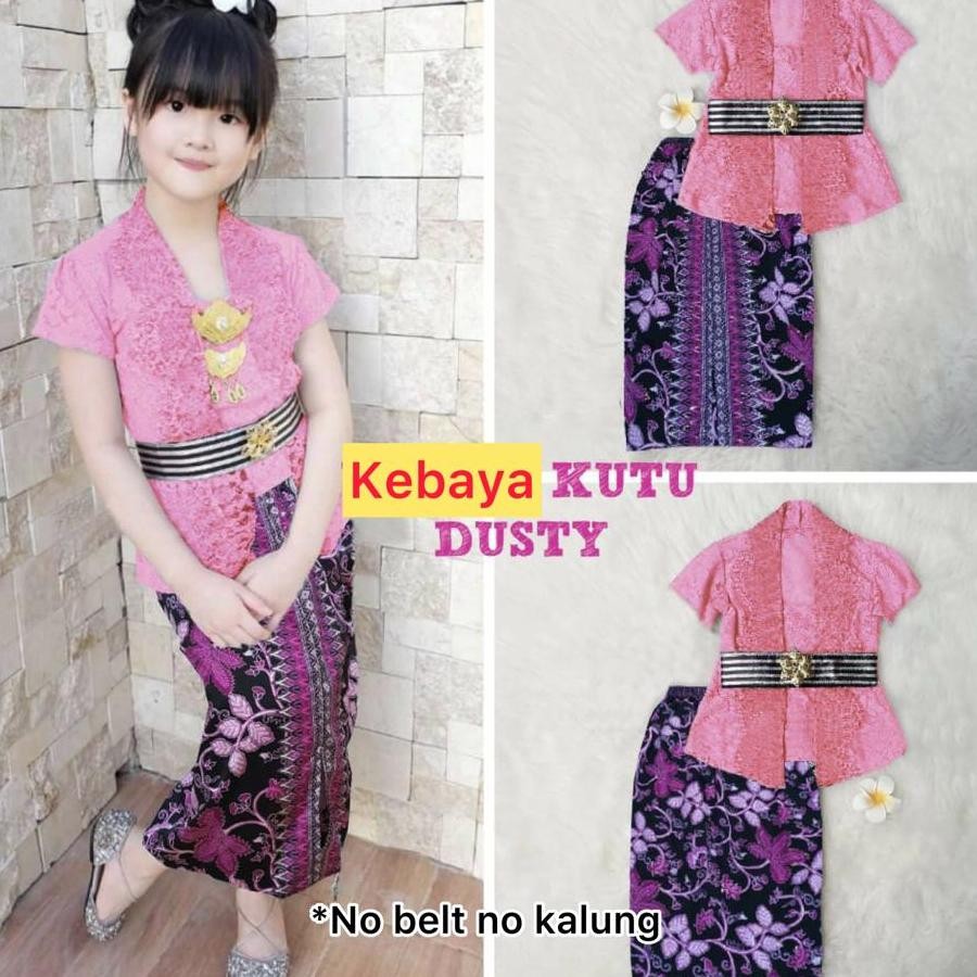 One Set Pakaian Kebaya Anak Cewek Kekinian Cocok Umur 512 Th Setelan Kutubaru Baju Kebaya Bayi Balit