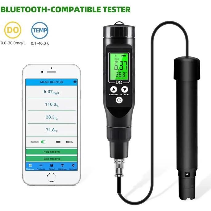 Dissolved Oxygen Do Meter Bluetooth Do - 9100 Portable Mg/L %