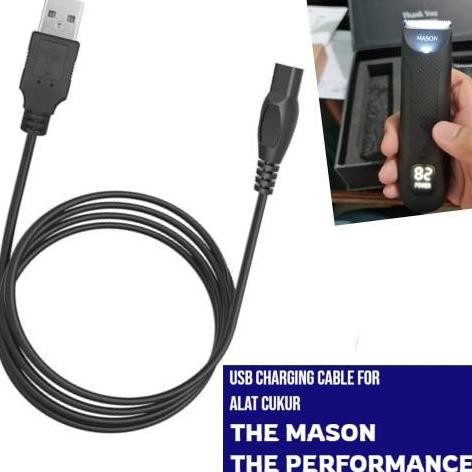 ready stock Kabel Adaptor Charger Usb Shaver The Mason Alat Cukur The Performance