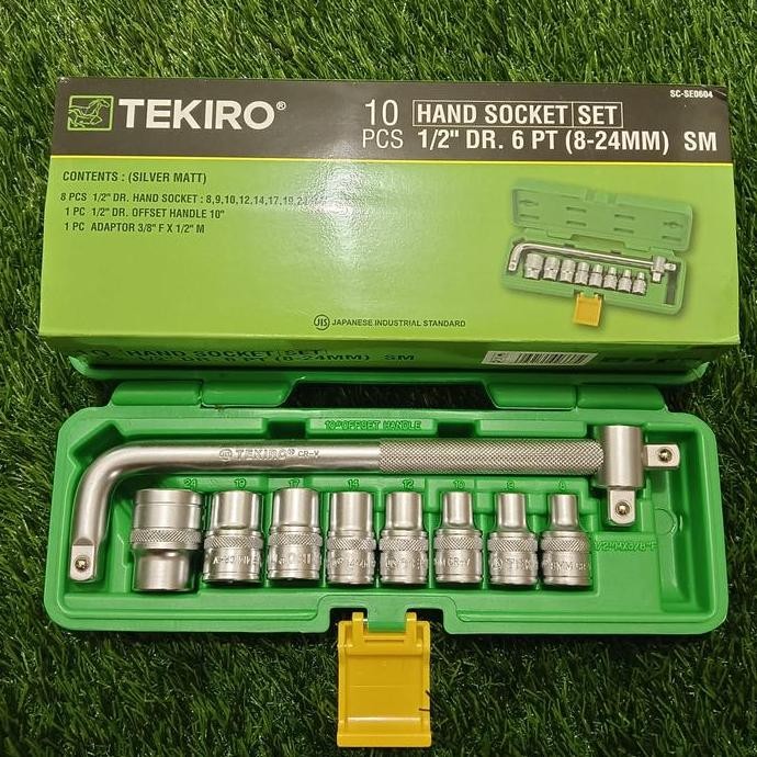 ready  Kunci Shock Tekiro 10 pcs 1/2" (8-24mm) - PPB
