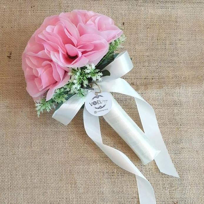 buket bunga artificial hand bouquet bunga pengantin