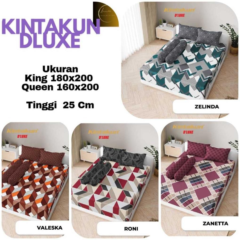 Motif Terbaru  Sprei Kintakun Sprei 180X200 Sprei 160x200 T25 DLUXE/Sprei Kintakun 180x200/Sprei Kin