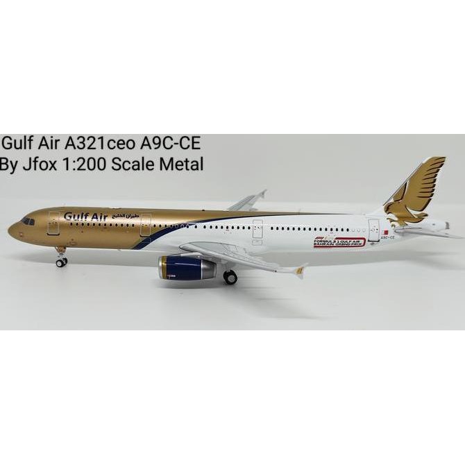Gulf Air A321Ceo A9C-Ce By Jfox 1:200 Scale Metal