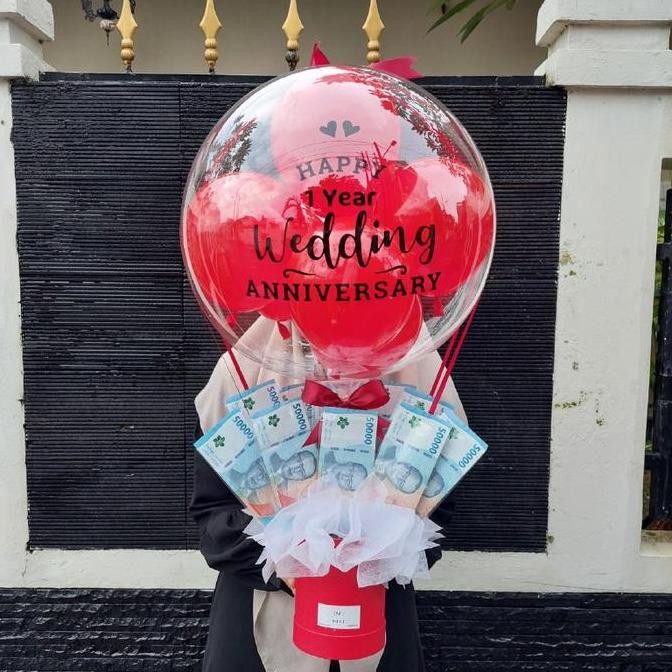 Bucket Balon/Balon Ucapan/Bouquet Uang Kosongan 013 - tanpa bunga
