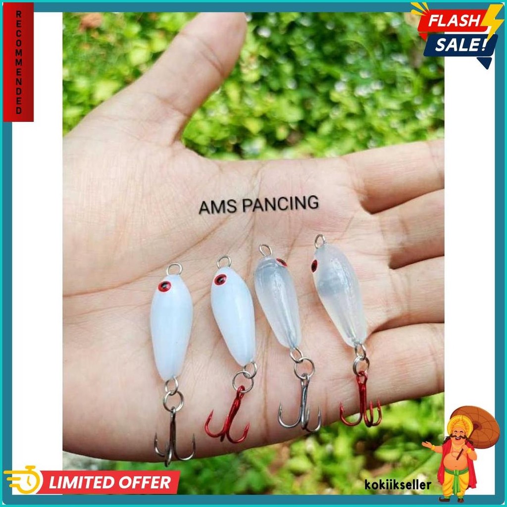 Lure Upil Umpan Hampala 2.5Cm / Casting Umpan Hampala / Umpan Casting Hampala / Swimmer Hampala Disk