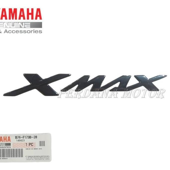 stiker emblem body yamaha xmax xmax 250 hitam original 1 pcs