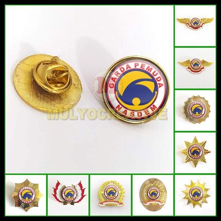 GRATIS ONGKIR PIN GARDA PEMUDA NASDEM PIN BROS WING LOGO GARDA NASDEM 