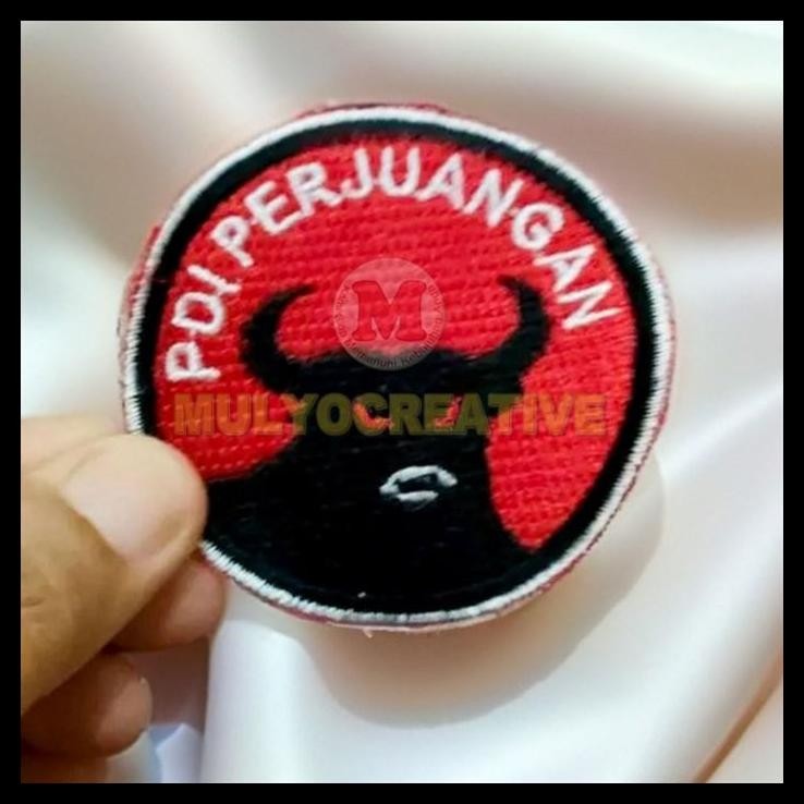 HOT DEAL PARTAI PDI PERJUANGAN EMBLEM PATCH BORDIR LOGO PDIP