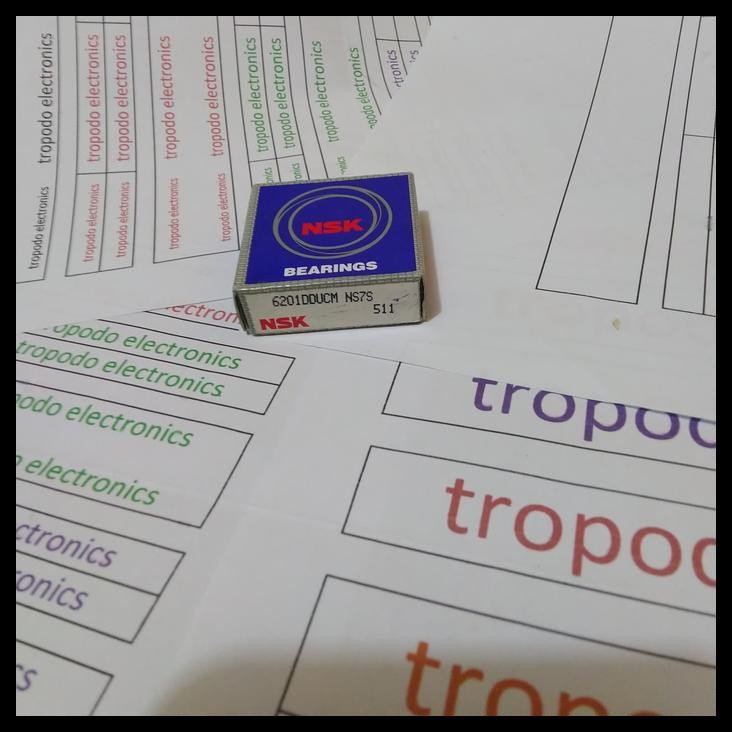 TERMURAH BALL BEARING 6201 2RS / 6201 DDUCM MERK NSK JAPAN !!!!!!