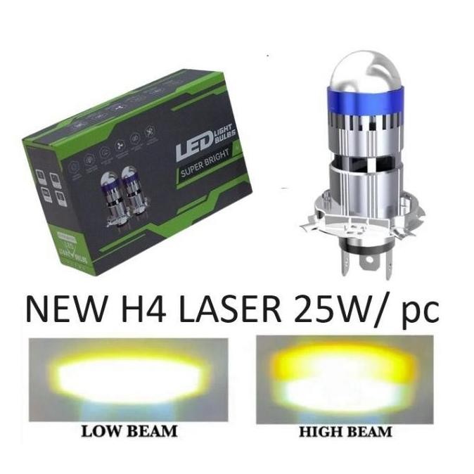 BEBAS ONGKIR - H4 LASER DRAGON lampu mini laser pnp 50W projie mini biled led mobil motor