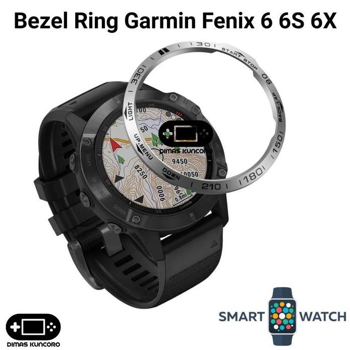 Bezel Ring Garmin Fenix 6 6X 6S Cover Metal Case Frame Pro Sapphire murah