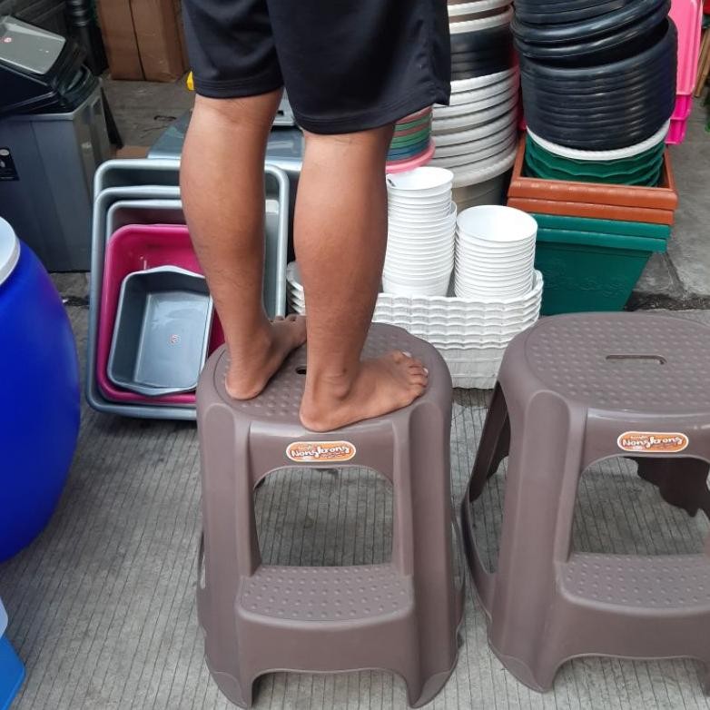 Bangku Nongkrong / Bangku Tangga Anak / Kursi Tangga Nongkrong Plastik Baru
