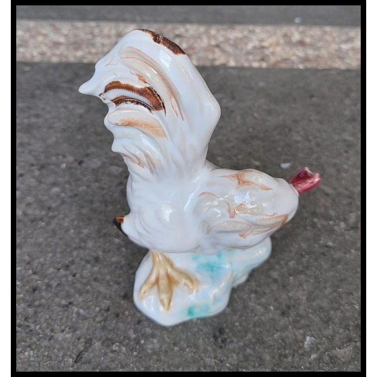 TERMURAH PATUNG AYAM PUTIH KERAMIK CHINA LAWAS NOS 