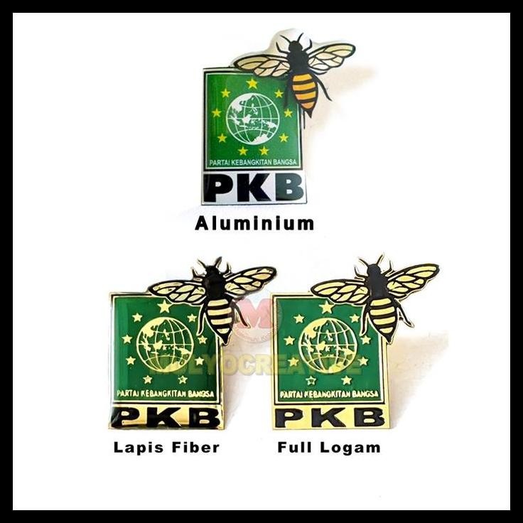 GRATIS ONGKIR PIN PKB LEBAH LOGO BARU BROS PARTAI PKB PENITI MAGNET GOLD PREMIUM 