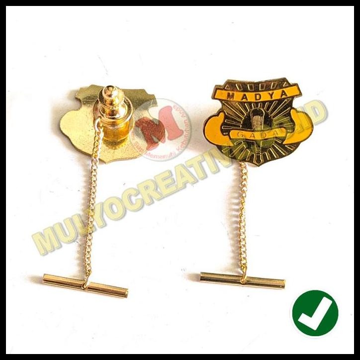 HOT DEAL PIN GADA MADYA PENGAIT JAMBU RANTAI PIN KERAH ATRIBUT SATPAM 