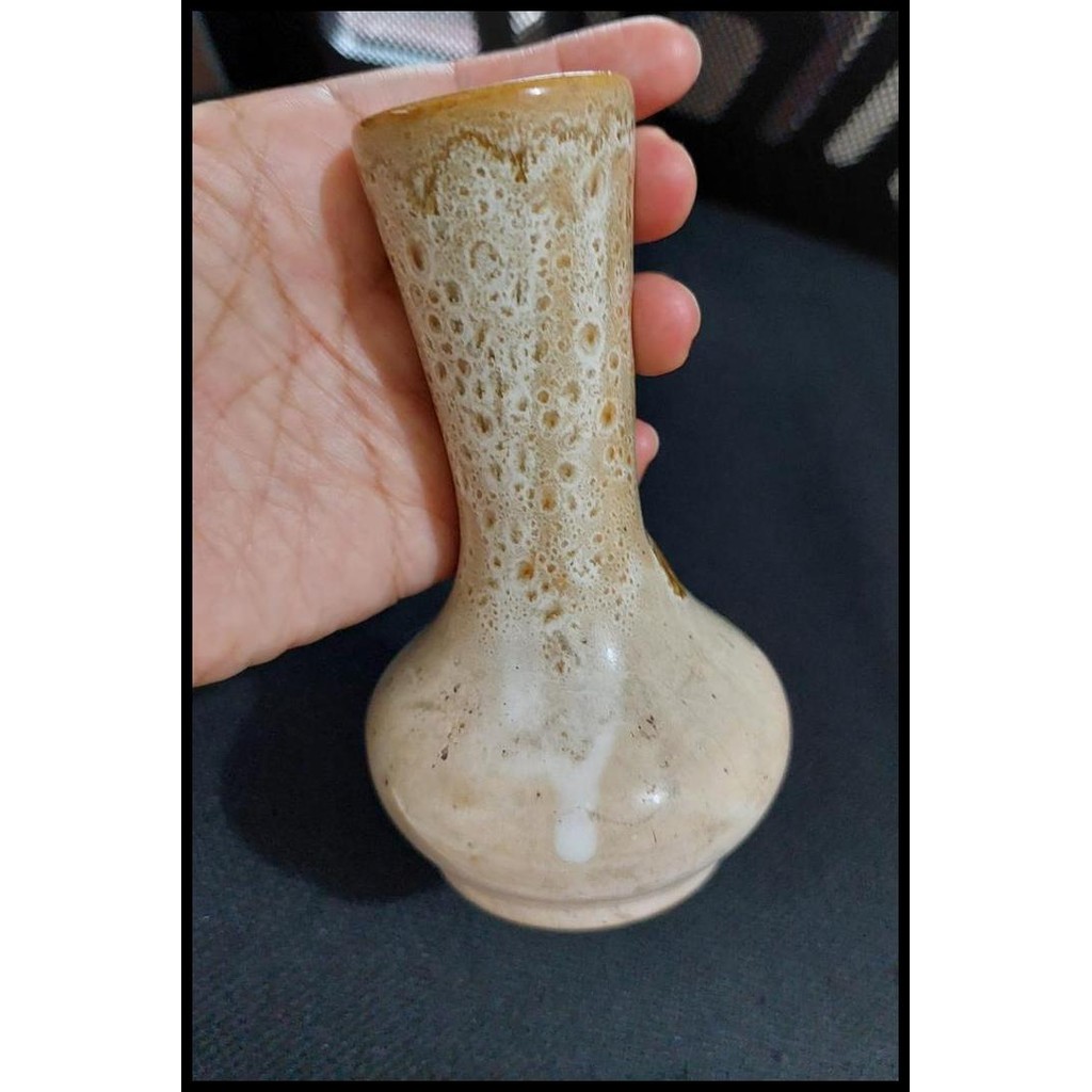 TERMURAH VAS BUNGA KECIL KERAMIK HANDMADE 12 CM 