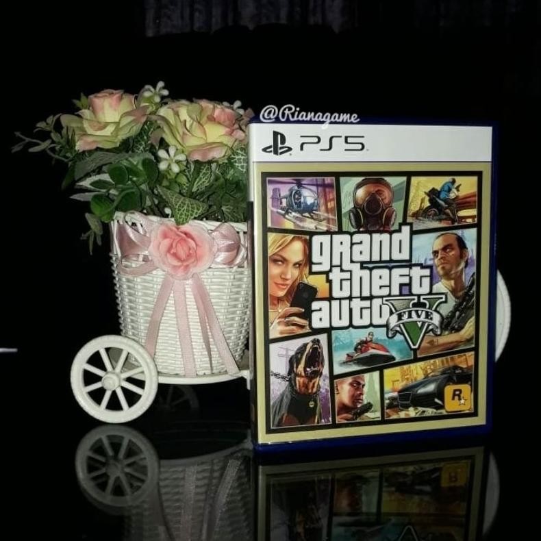 NEW BD Kaset PS5 GTA V Grand Theft Auto 5 Game Playstation 5 Bekas Second [terbaik][terlaris]