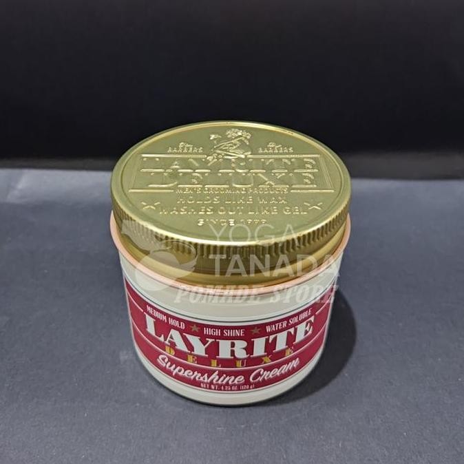 ready stock Pomade Layrite Supershine Supershine Light Waterbased 4 oz (FREE SISIR