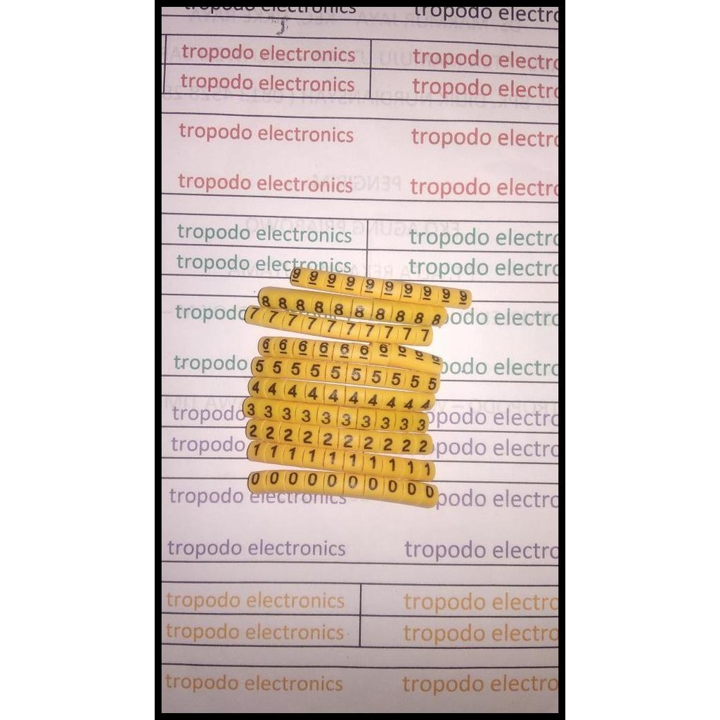 

GRATIS ONGKIR CABLE MARKER EC 0 ASSORTED ANGKA 0 S/D 9 !!