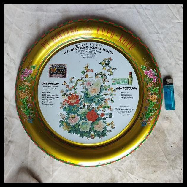 

DISKON PAJANGAN VINTAGE NAMPAN SENG BUNGA BKK EX KEPALA KALENDER !!!