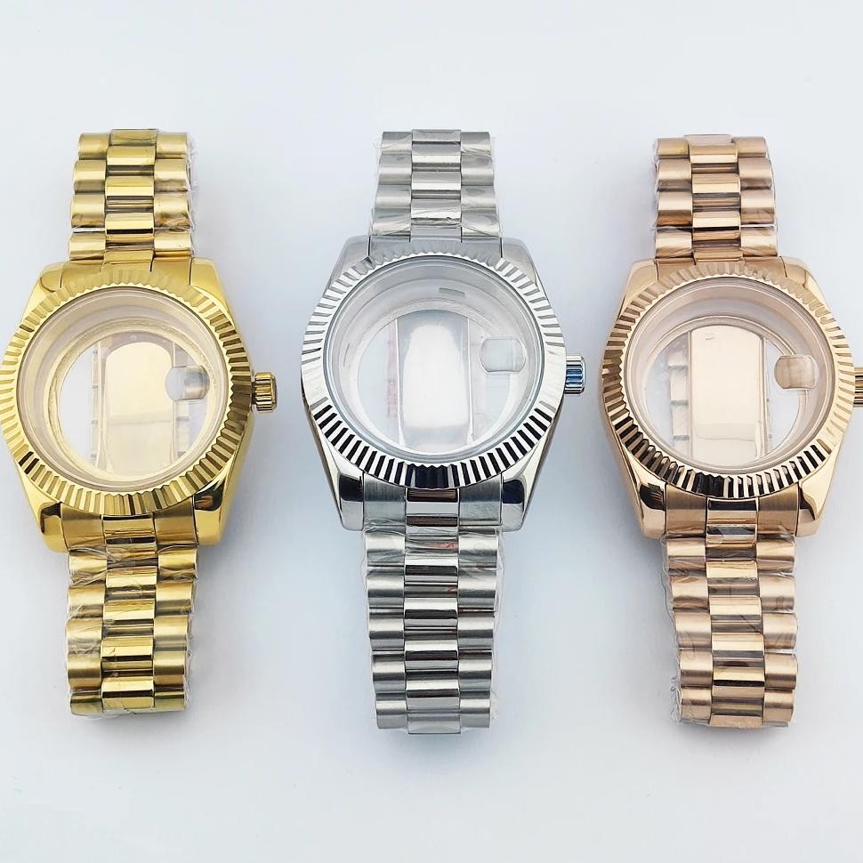 miyota 8285 Case Sapphire Glass 904L Stainless Steel Fit 29mm Dial Watch Parts Waterproof for 8285 m