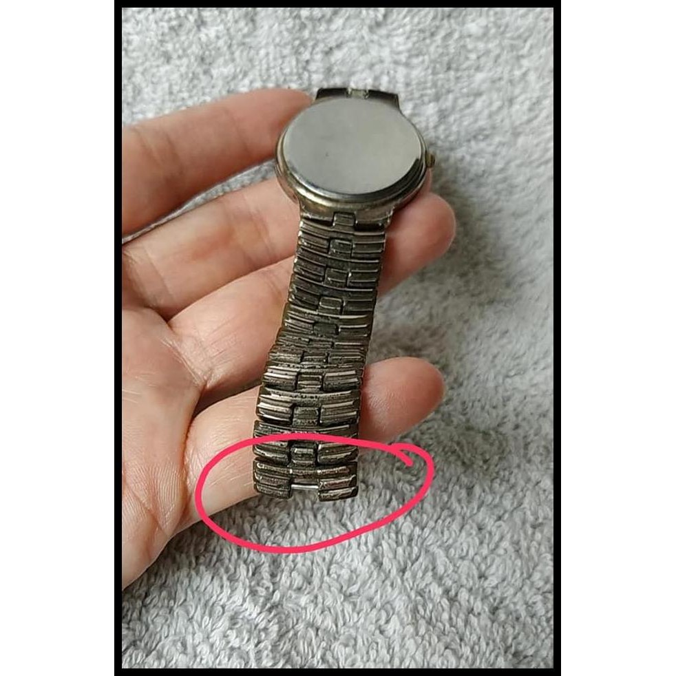 GRATIS ONGKIR JAM TANGAN VINTAGE PRIA ARIES GOLD MATI RANTAI RUSAK 