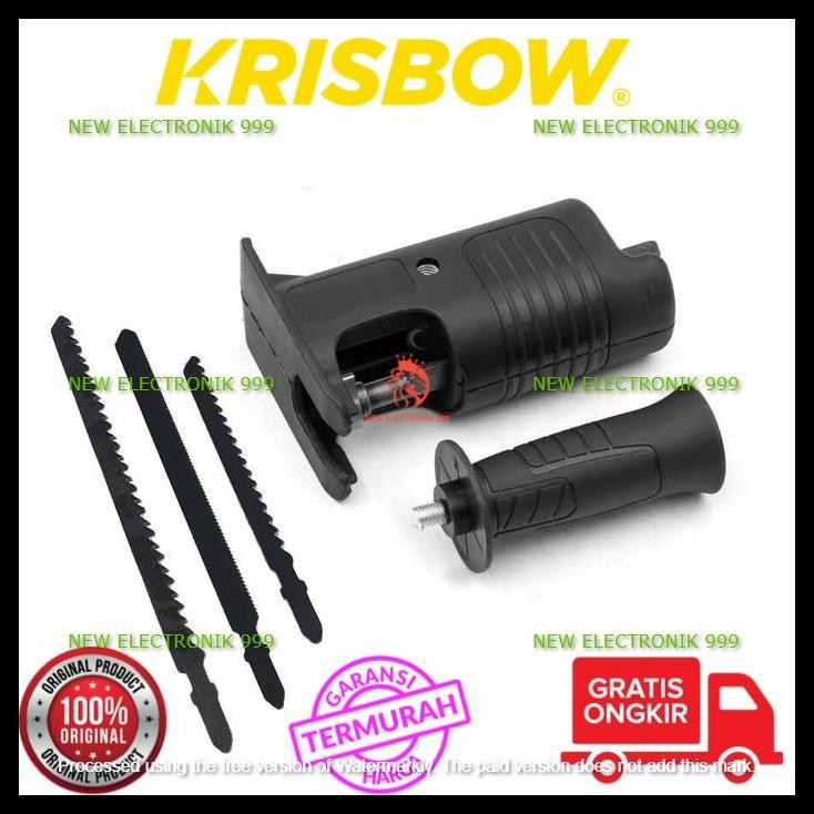 DISKON KRISBOW ADAPTOR KEPALA BOR MENJADI MESIN GERGAJI JIGSAW