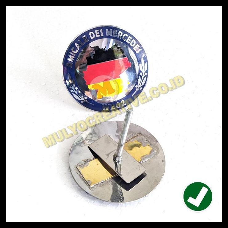GRATIS ONGKIR EMBLEM GRILL AKSESORIS MOBIL EMBLEM GRILL MERCENDES W202 